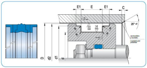 Diagram - KDSA Type Compact Piston Seal